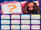 Calendário 2024 Ludmilla Cantora Gratuito Online