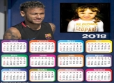 Calendário 2018 Neymar PSG