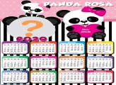 Calendário 2020 Panda Rosa
