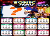Calendário 2026 Sonic Prime Foto Moldura