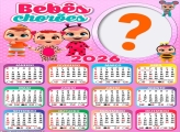 Calendário 2026 Bebês Chorões Foto Montagem