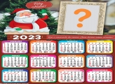 Calendário 2023 Papai Noel na Chaminé Colagem de Fotos Online