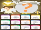 Calendário 2021 Meu Batizado Montagem de Foto