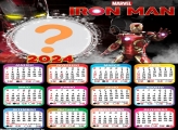 Calendário 2024 para Montar Foto e Imprimir Iron Man