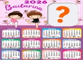 Foto em Calendário 2026 Bailarinas Desenho Online