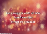 Magia da noite de Natal