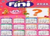 Calendário 2026 Fini Montagem de Foto Bala Fine