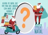 Colagem de Foto Papai Noel com Frase Natal