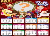 Calendário 2021 Polly Pocket de Natal Moldura