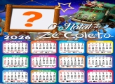 Calendário 2026 O Natal do Zé Coleta Montagem de Foto