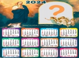 Calendário 2024 para FotoMontagem Imaculada Conceição