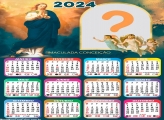 CalendÃ¡rio 2024 para FotoMontagem Imaculada ConceiÃ§Ã£o