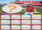 Calendário 2024 Baseball Criar Montagem