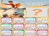 Foto Moldura Online Calendário 2024 O Cavaleiro do Dragão