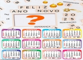 Calendário 2025 Paz Fé Esperança Feliz Ano Novo FotoMontagem