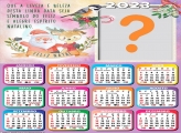 CalendÃ¡rio 2023 Feliz Natal Aquarela com Mensagem Montar GrÃ¡tis