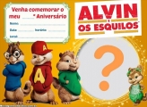 Convite Alvin e os Esquilos