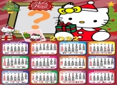 Calendário 2022 Feliz Natal Hello Kitty Colar Foto e Imprimir