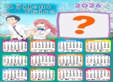 Calendário 2026 A Silent Voice Colar Foto Online