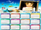 Calendário 2018 Fundo do Mar