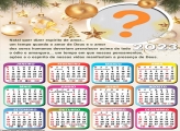 Calendário 2023 Mensagem Colagem de Foto Feliz Natal