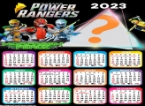 Calendário 2023 Power Rangers Morfagem Feroz Moldura