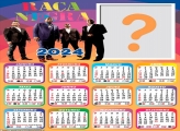 Calendário 2024 Raça Negra para Foto Colagem Online