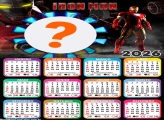 Calendário 2026 Homem de Ferro Iron Man Montagem de Foto