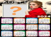 Calendário 2024 Adele Colagem Online