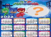 Calendário 2022 PJ Masks Colagem de Foto