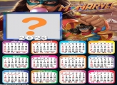 Fazer Montagem de Fotos Calendário 2023 Ms Marvel