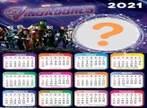 Calendário 2021 Vingadores Montagem Digital