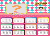 Calendário 2019 Menina do Circo