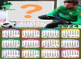 Calendário 2024 Colar Grátis Alisson Goleiro Online