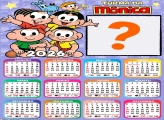 Calendário 2026 Turma da Mônica Emoldurar Foto Online