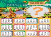 Calendário 2024 Safari Infantil Foto Montagem