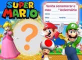 Convite Super Mario Bros