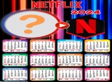 Foto Colagem Grátis Calendário 2024 NetFlix