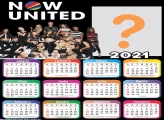 Calendário 2021 Now United Colagem de Foto