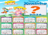 Calendário 2026 Turma da Xuxinha Emoldurar Foto Online