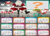 Montagem Grátis Calendário 2024 Feliz Natal Papai Noel Bicicleta