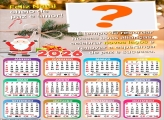 Calendário 2026 Feliz Natal Cheio de Paz e Amor Juntar Foto Online
