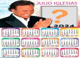 Calendário 2024 Julio Iglesias Colar Foto Grátis