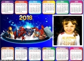 Calendário 2018 Horizontal Marvel