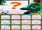 Foto Calendário 2026 Alisson Goleiro Grátis