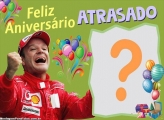 Foto Moldura Atrasado Aniversário