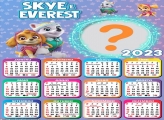 Calendário 2023 Skye e Everest Montagem Infantil
