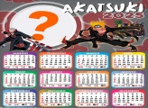 Calendário 2025 Akatsuki Colagem de Foto