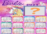 Calendário 2024 Barbie Unicórnio com Foto Online