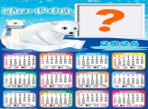 Calendário 2026 Urso Polar Emoldurar Foto Online
